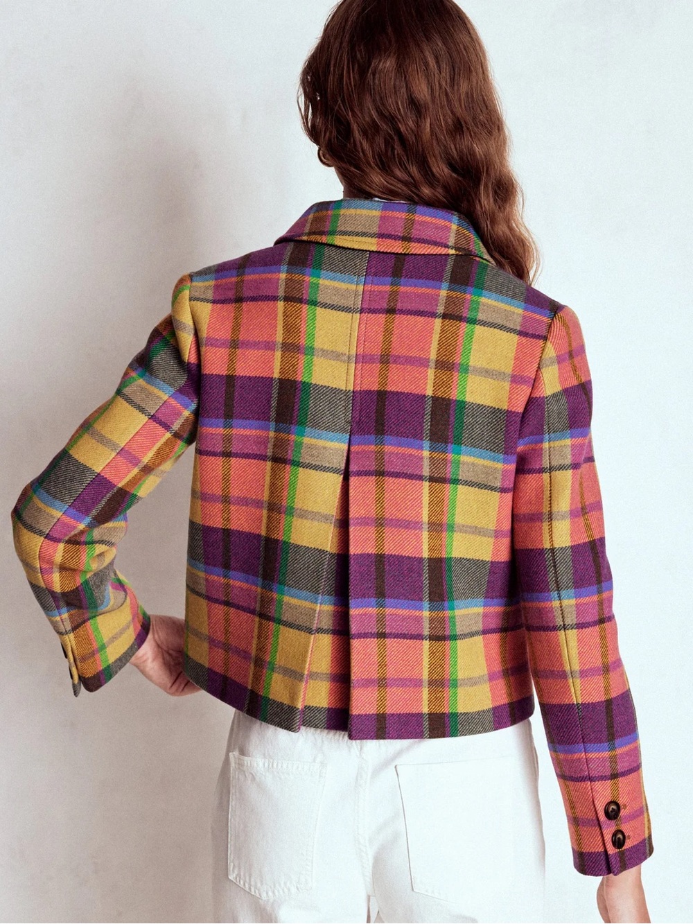 BODEN KNIGHTSBRIDGE WOOL JACKET IN MULTI CHECK - Picture 10 of 13